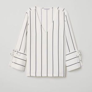 H&M Bell-Sleeve V-neck Blouse